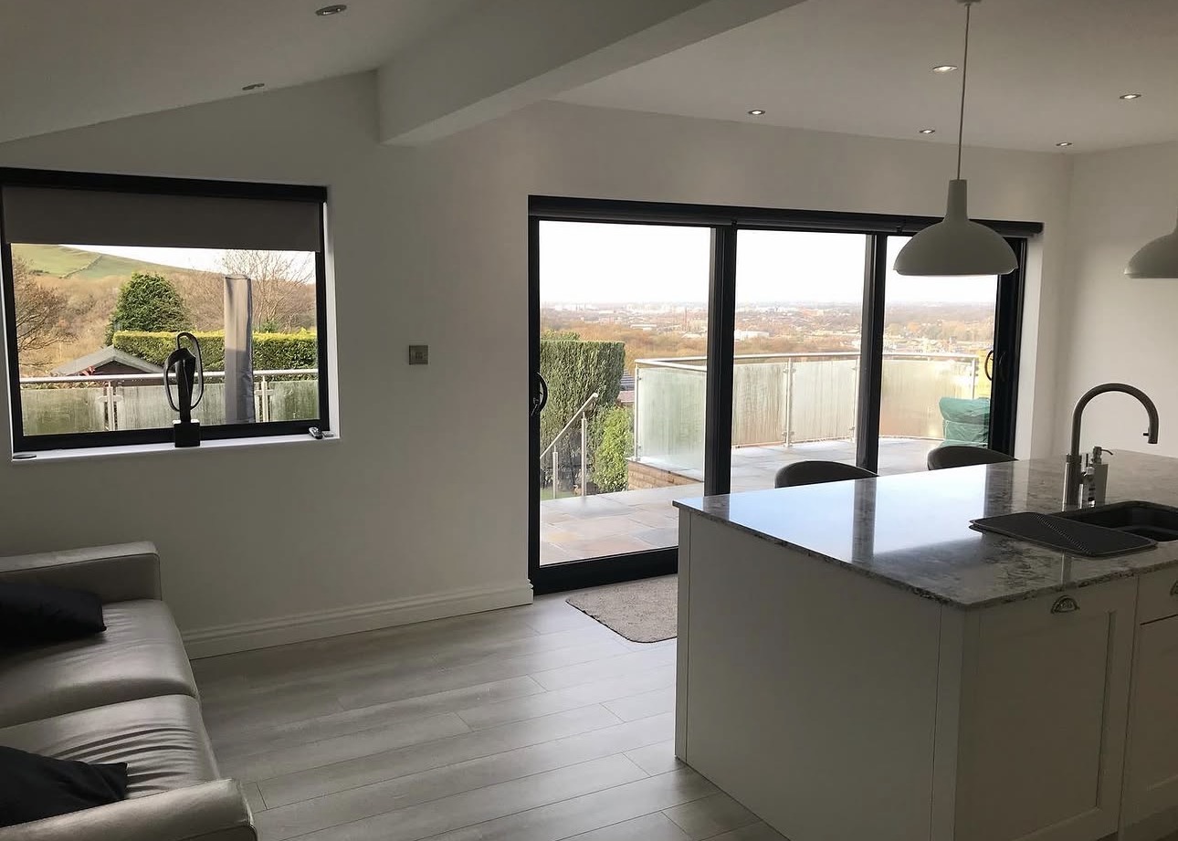 Open plan reconfigured interior