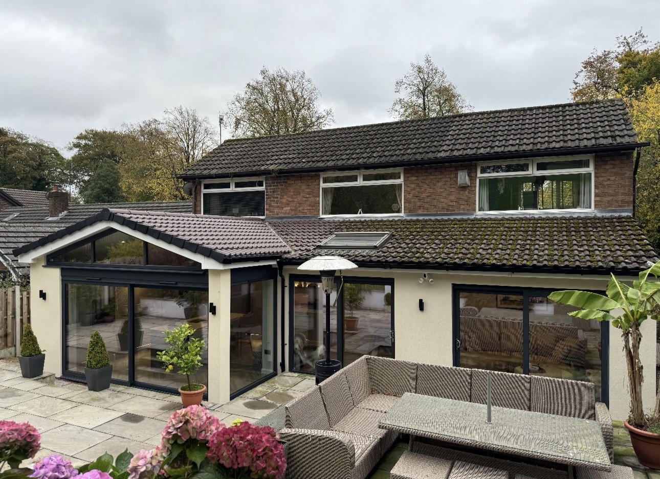 White rendered extension