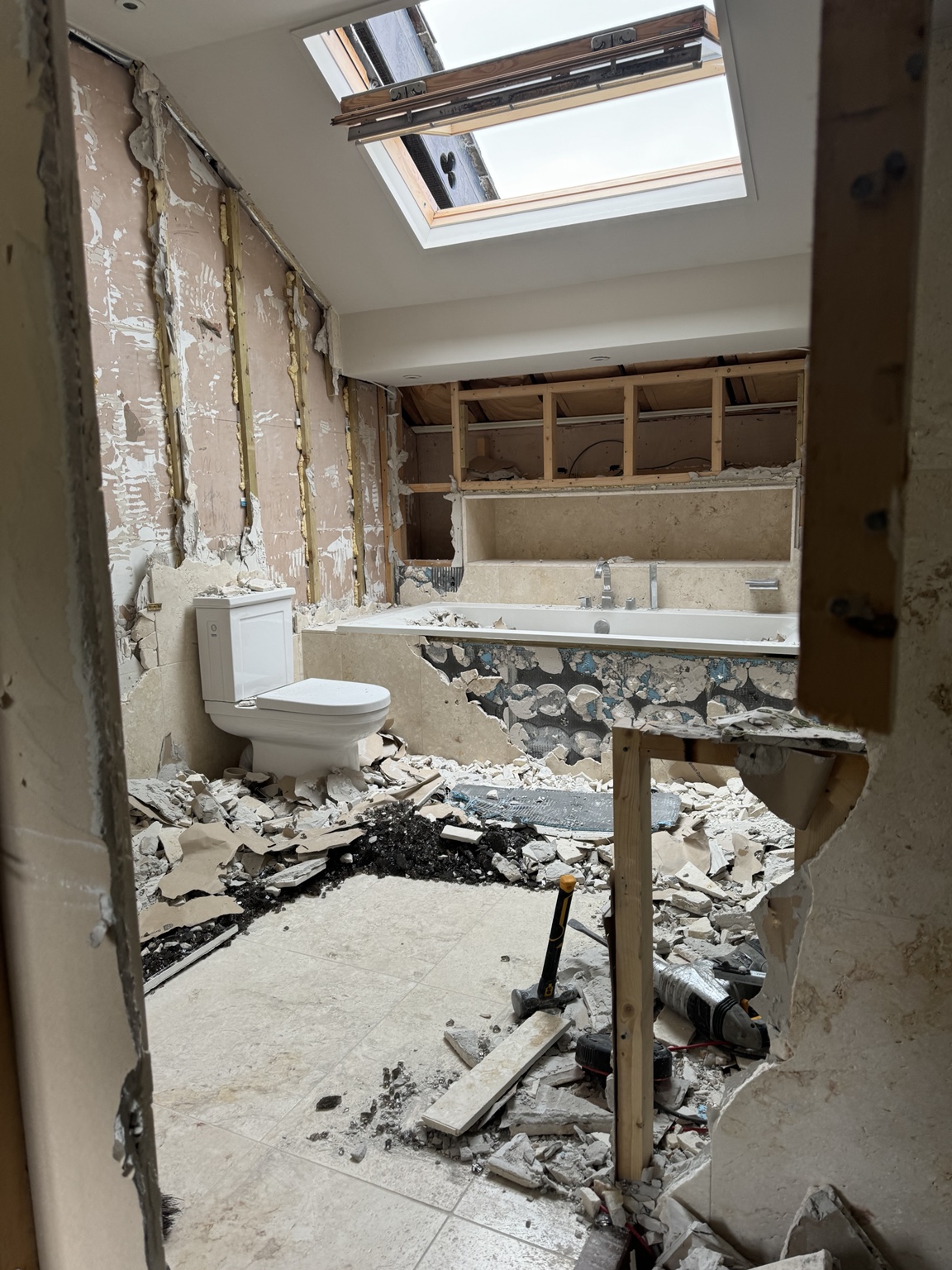 Former en-suite during strip out